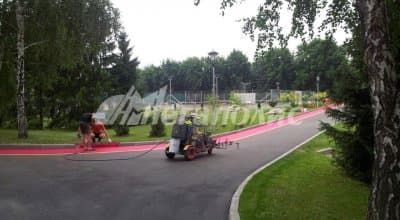 Нанесение дорожной разметки